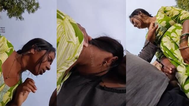 Desi Couple Outdoor Having Fun Clear Talking