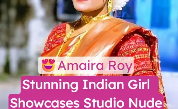 Stunning Girl Amaira Roy Dancing Nude In Studio Exposing Her Hot Tits And Shaved Pussy
