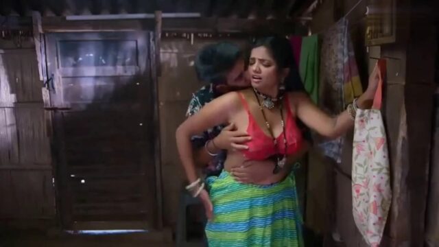 My Bhabhi saw the hard tent in my pants and dragged me inside to fuck