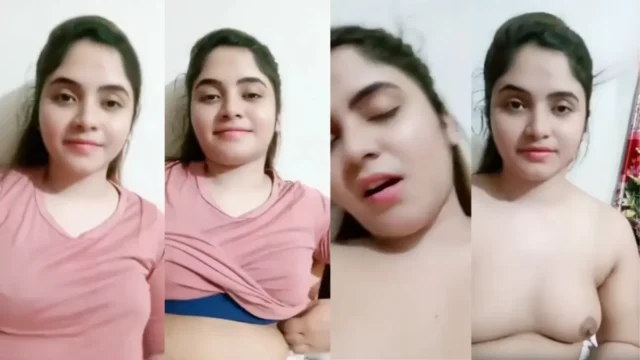 Young Indian girl exposes her perky tits and rubs her wet pussy until she cums